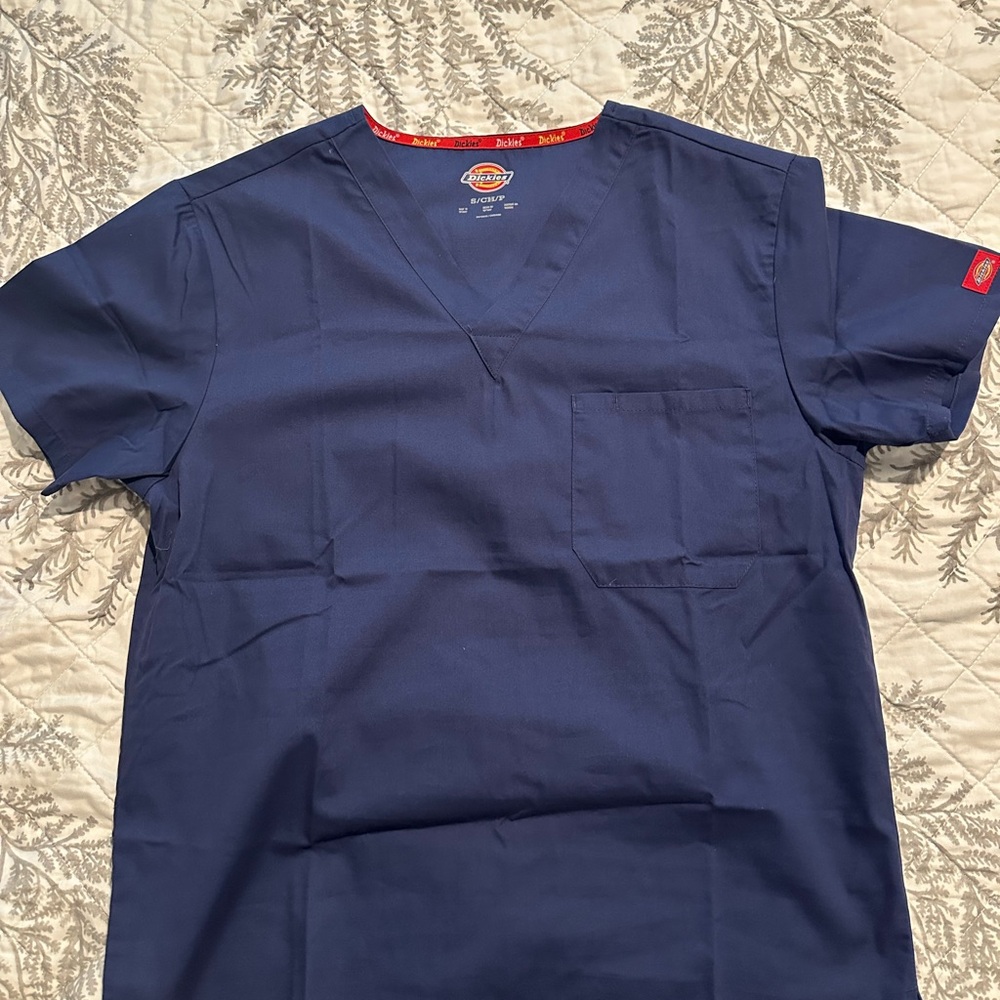 Dickies Blue Crew Neck Cotton Shirt